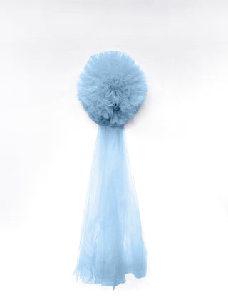 Fiocco Nascita in Tulle Azzurro