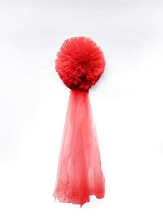 Fiocco Laurea in Tulle Rosso