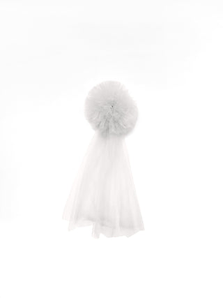 Fiocco Matrimonio in Tulle Bianco