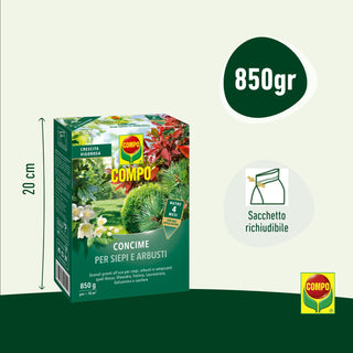 COMPO Concime a Lenta Cessione per Siepi e Arbusti 850gr