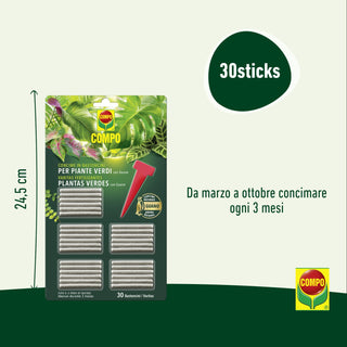 COMPO Concime in bastoncini per Piante Verdi