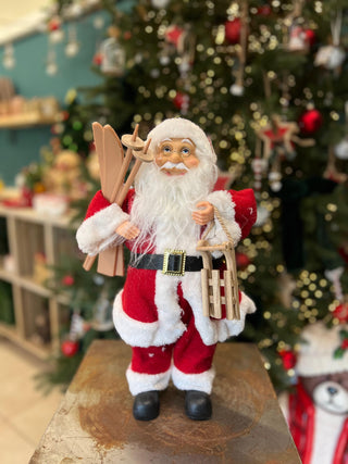 Pupazzo Babbo Natale Scii