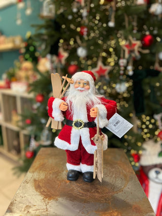 Pupazzo Babbo Natale Scii