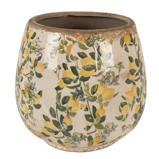 Vaso in Ceramica con Limoni 18x17 cm