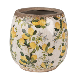 Vaso in Ceramica con Limoni 13x13 cm
