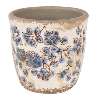 Vaso in Ceramica Fiorellini Blu 11x10 cm