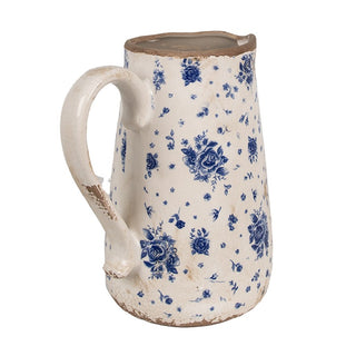 Brocca in Ceramica con Rose Blu