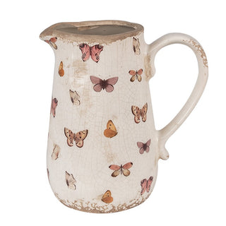 Brocca in Ceramica con Farfalle