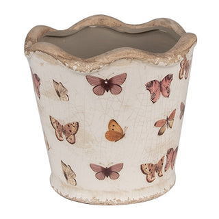 Vaso in Ceramica con Farfalle 13x12 cm