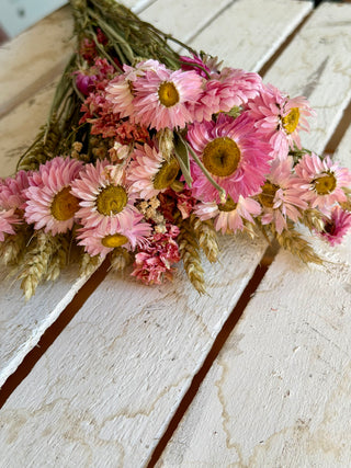 Mazzo di Fiori Secchi Rosa
