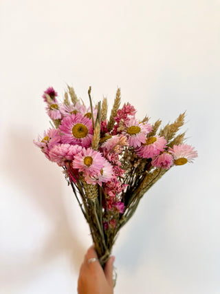 Mazzo di Fiori Secchi Rosa