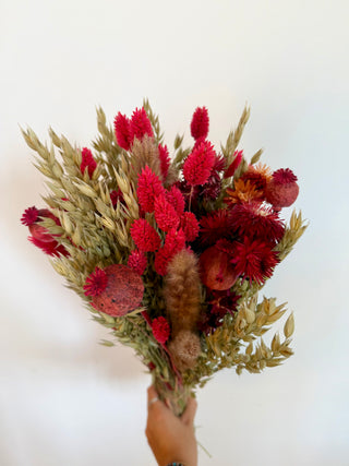 Mazzo di Fiori Secchi Rosso