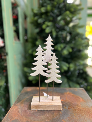 Alberelli in Legno Bianco