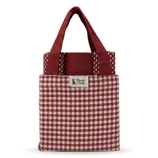 Tote bag con strofinacci quadretti - Idea regalo Natale 24