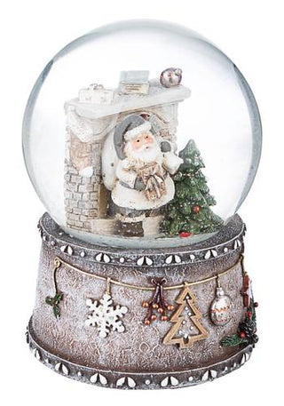 Sfera di vetro di Babbo Natale carrilon