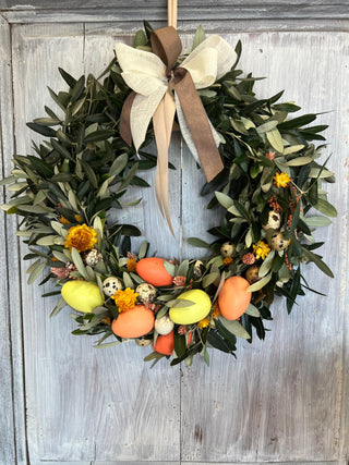 Ghirlanda Pasquale Gialla e Arancione