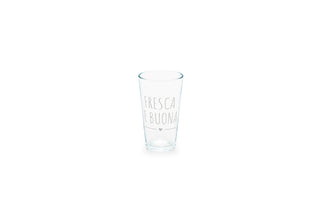 Bicchiere Birra in Vetro con Scritta