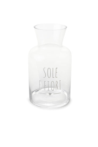 Vaso in Vetro "Sole e Fiori"