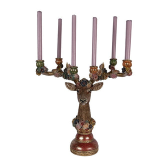 Candelabro a Forma di Renna 51x21x50 cm