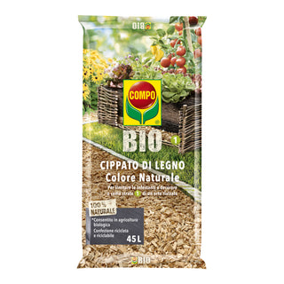 COMPO BIO Cippato di Legno Colore Naturale 45l