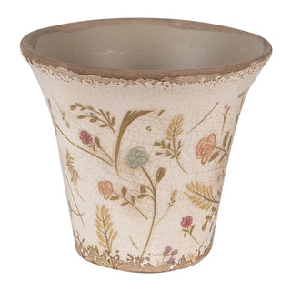 Vaso in Ceramica con Fiorellini 13x11 cm