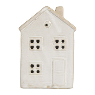 Decorazione Casetta Bianca con Led 8x5x12 cm