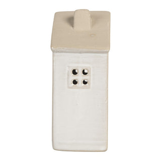 Decorazione Casetta Bianca con Led 8x5x12 cm