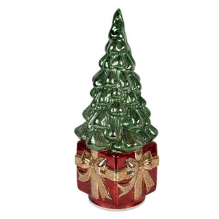 Decorazione Albero di Natale con Luci Led 13x13x30 cm