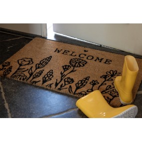 mc236-zerbino-75x45-cm-marrone-nero-fibra-di-cocco-in-pvc-fiori-rettangolo-tappeto-di-cocco