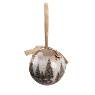 Set 14 Palline Natalizie con Alberi di Natale