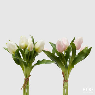 Bouquet Di Tulipani Rosa Chiaro e Bianco