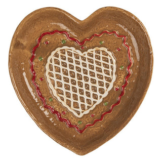 Piatto Natalizio a Forma di Cuore