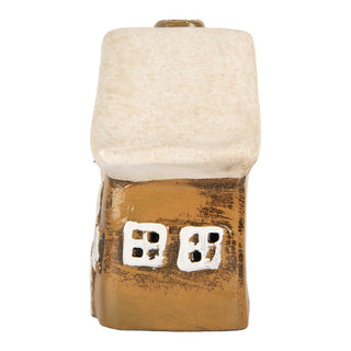 Casetta Portacandela Marrone 13x7x13 cm