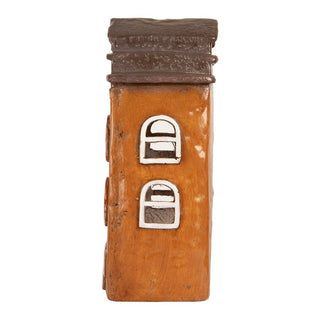 Casetta Portacandela Arancione 20x15x34 cm