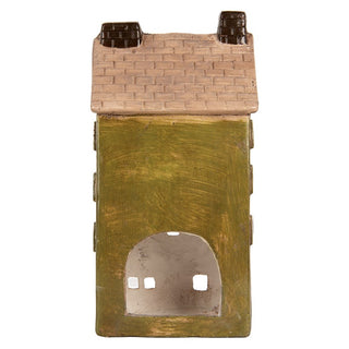 Casetta Portacandela Verde 20x17x39 cm