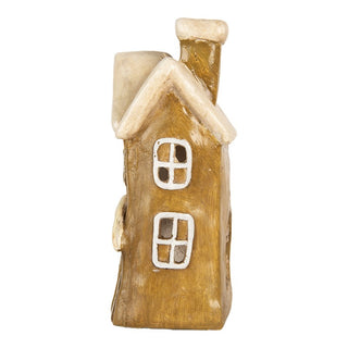 Casetta Portacandela Marrone 23x15x33 cm