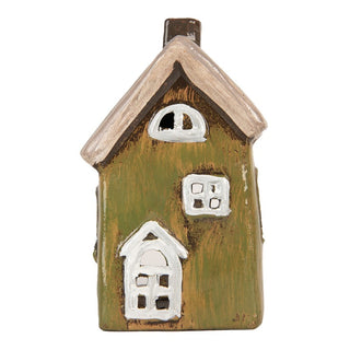 Casetta Portacandela Marrone 9x7x15 cm