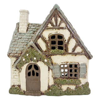 Casetta Portacandele Cottage Campagna 18x10x19 cm