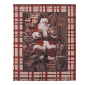 Set di 3 Scatole a Libro Marrone Babbo Natale