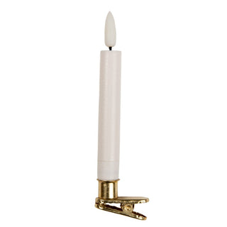 Set 10 Candele Led Bianche Ø 2x14 cm