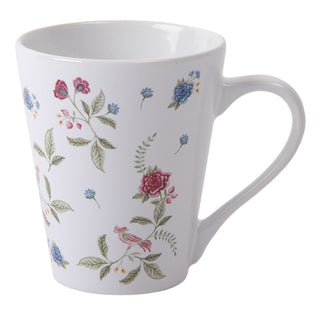 Tazza Porcellana Fiori Stilizzati
