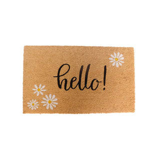 Zerbino in Fibra di Cocco "Hello" con Margherite